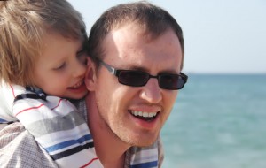 Father and child together